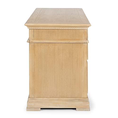 Homestyles Manor House Pedestal Desk, Brown