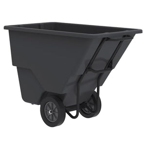 Akro-Mils 77405BLACK Akro-Tilt Heavy-Duty Utility Cart, 0.5 Cubic Yard, 600 lbs. Capacity, Black