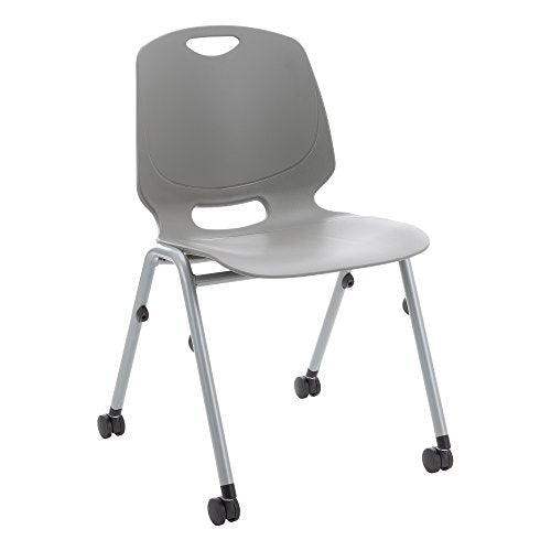 Learniture Graphite Academic Mobile Stack Chair (Pack of 4)