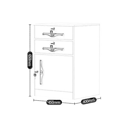 Fireproof Metal File Cabinet with Lockable Compartment - 45" x 40" x 6