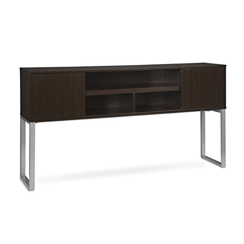 OFM Fulcrum Series 72" Hutch with Doors, Office Cabinet for Storage, Espresso (Cl-H7215-Esp)