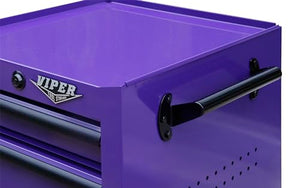 Viper Tool Storage 16-Inch 5-Drawer Rolling Steel Cart, Purple