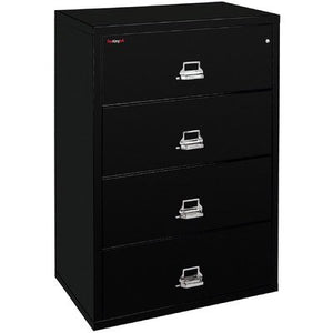 FireKing Fireproof 4-Drawer Vertical File Cabinet - Taupe Finish, E-Lock