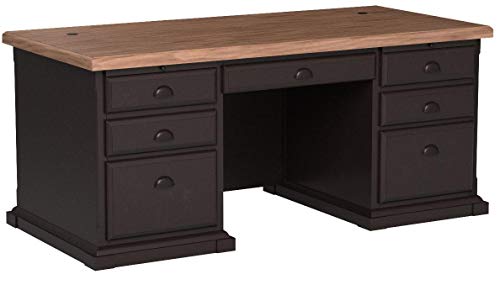 kathy ireland Home by Martin Southampton Double Pedestal Executive Desk - Fully Assembled