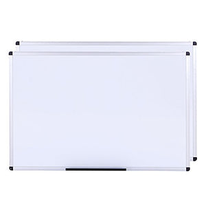 VIZ-PRO Dry Erase Board/Whiteboard, Non-Magnetic, 60 x 48 Inches, 2 Pack, Wall Mounted Board for School Office and Home