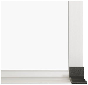 Best-Rite Magne-Rite Magnetic Whiteboard, Alum Trim and Tray, 4 x 4 feet (219ND)