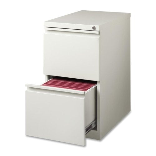 Lorell LLR49531 Mobile File Pedestal, Light Gray