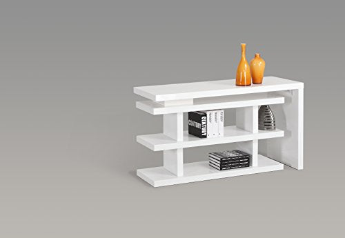 Chintaly Imports 6915 Motion Home Office Desk, White