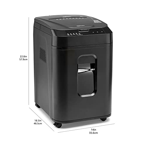Amazon Basics Autofeed Micro Cut Paper Shredder, Black