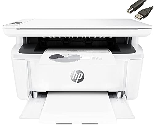 HP Laserjet Pro M29w Wireless All-in-One Laser Printer, Print Scan Copy, Compatible with Alexa(Y5S53A), auto-on/auto-Off Technology, Ahaghug Printer Cable