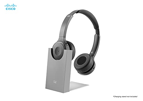 Cisco Wireless Dual On-Ear Bluetooth Headset with Case and Accessories
