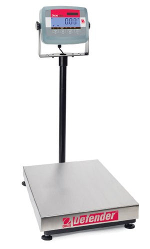 Ohaus 83998111 Defender 304 Stainless Steel Bench Scale, 30000g x 5g