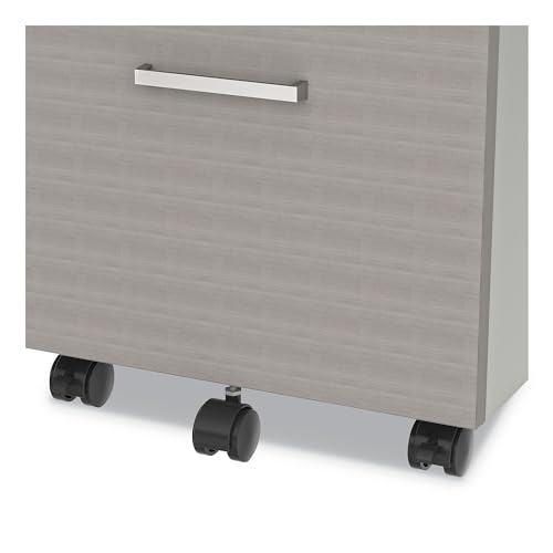 Linea Italia Urban Mobile File Pedestal, 2-Drawer Box/File, Ash Legal/A4 - Left/Right