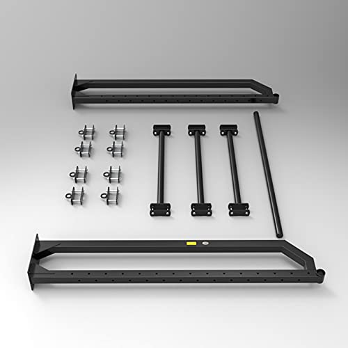 Heavy Duty Pull Up Bar Wall Mounted, Multifunctional Chin Up Bar, Multi Grip Upper Body Workout Bar, Strength Training Equipment for Indoor and Outdoor Use