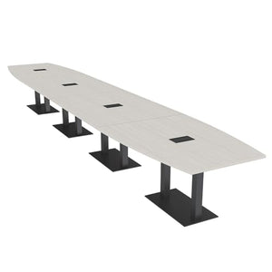 SKUTCHI DESIGNS INC. 22 Ft Boat Modular Boardroom Table with Electric and Data | Harmony Series