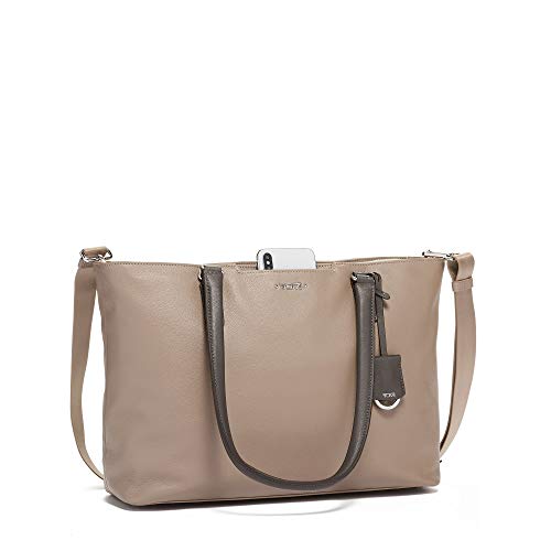 TUMI - Voyageur Monika Leather Laptop Tote - 13 Inch Computer Bag for Women - Gobi