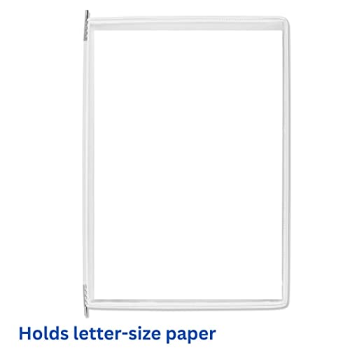 Tarifold Desktop Reference System with 50 Display Pockets, White, Letter-Size, 100 Sheet Capacity (D225)