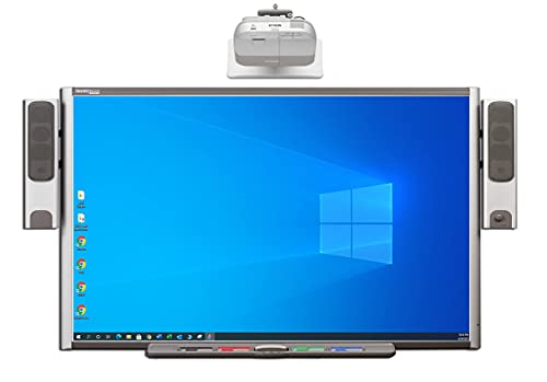 SMART Electronic Interactive Dry Erase Board (7ft x 4ft) with Short Throw Projector & Speakers