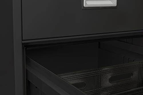 PHOENIX SAFE INTERNATIONAL LLC Vertical 31" 2-Drawer Letter Fireproof File Cabinet, Key Lock, Water Seal, Black LTR2W31B