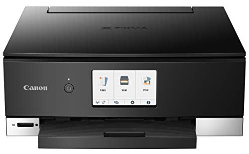 Canon TS8220 Wireless All in One Photo Printer with Scannier and Copier, Mobile Printing, Black, Amazon Dash Replenishment Ready