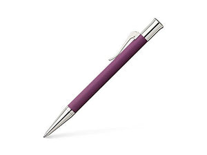 Faber-Castell Graf 145219 Retractable Guilloche Ballpoint Pen, Violet Blue