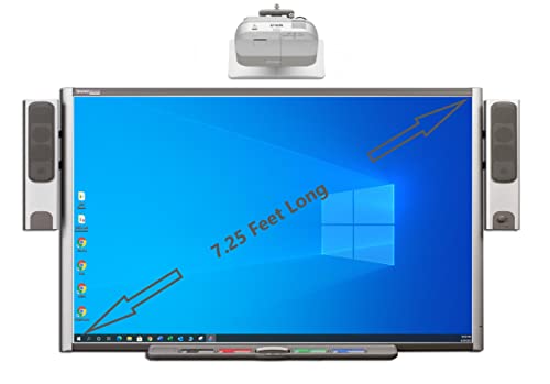 SMART Electronic Interactive Dry Erase Board (7ft x 4ft) with Short Throw Projector & Speakers