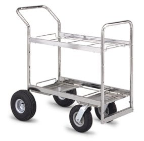 Charnstrom Medium Double Decker Frame Cart with Casters and Wheel Options (M299)