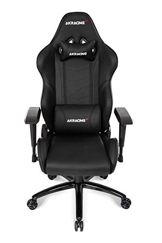 AKRacing Core Series LX Gaming Chair with High Backrest, Recliner, Swivel, Tilt, Rocker and Seat Height Adjustment Mechanisms with 5/10 Warranty - Black