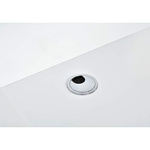 Dir Reception Desk with LED Lights in White - Langara