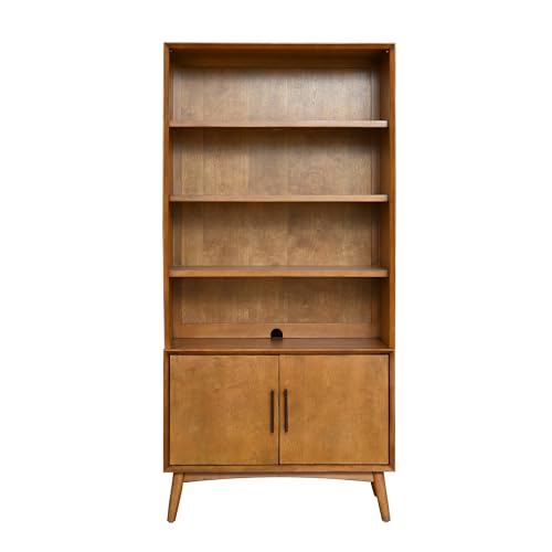 Abbyson Living Retro Mid-Century Bookcase, Light Brown