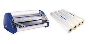 USI Thermal Roll Laminator Kit, UL-Listed ARL 2700 Laminates Films up to 27 Inches Wide and 3 Mil Thick on a 1 Inch Core; Includes 4 Rolls of Opti Clear Low-Temp Film, Industry Best 2-Year Warranty