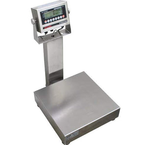 Optima Scales OP-915SS-1212-100 NTEP Stainless Steel Waterproof Bench Scale - 12 x 12 in.44; 100 x 0.02 lb