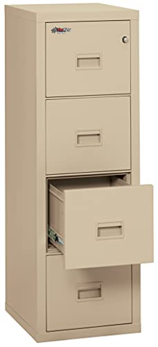 FireKing Fireproof File Cabinet, 52.75" H x 17.75" W x 22.13" D, Parchment