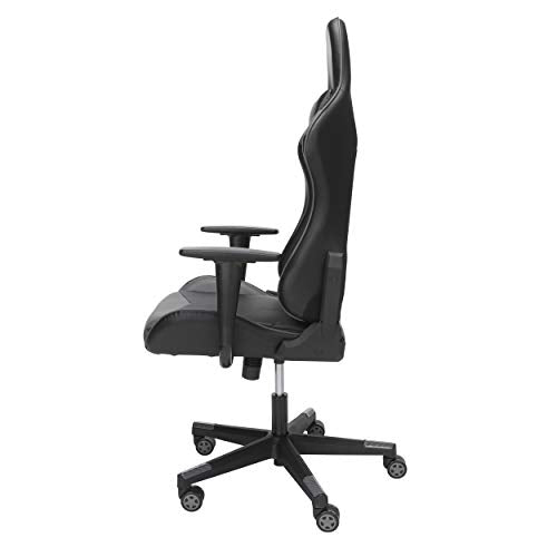 OFM ESS Collection High Back PU Leather Gaming Chair, Grey