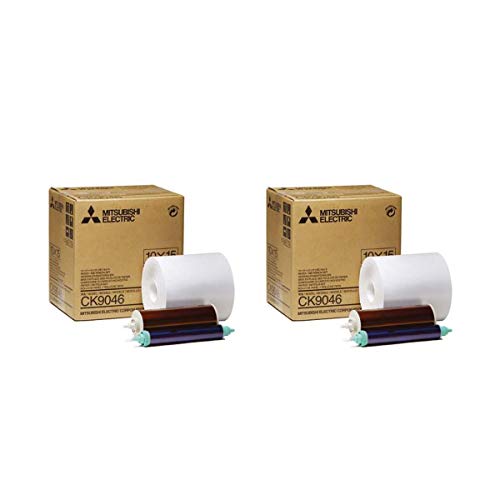 Mitsubishi 4x 6" Wide Paper Roll & Inksheet for 600 Photos, Size: 4x6", for some CP Series Dye Sublimation Thermal Printers.
