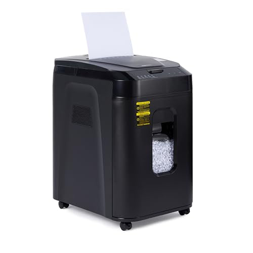 Amazon Basics Autofeed Micro Cut Paper Shredder, Black