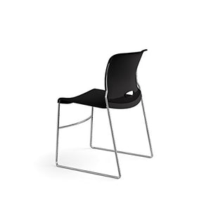 HON Olson High-Density Stacking Chair, Onyx Shell by HON