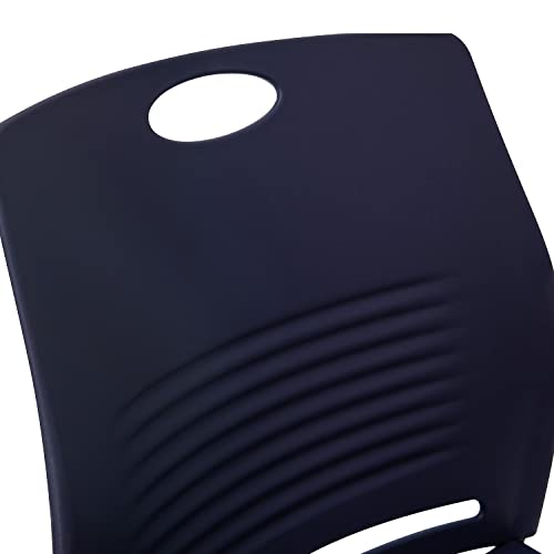Flash Furniture HERCULES Series Set of 5 Commercial Stack Chair - 660 lb. Capacity - Navy Perforated Back