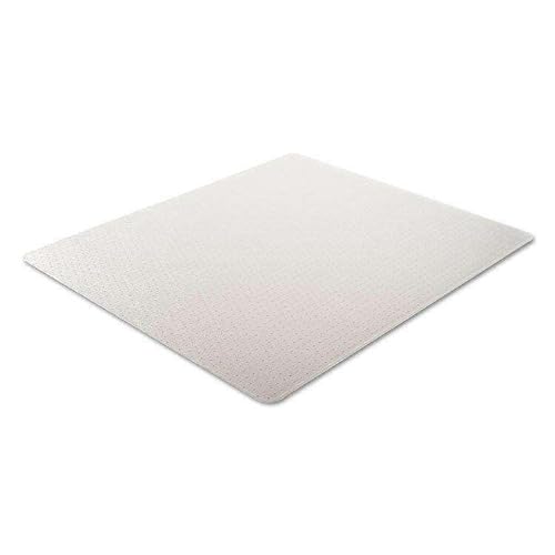 Chair Mat for Flat Pile Carpet Rectangle 46" x 60" Clear - Office Desk Computer Chair Mat