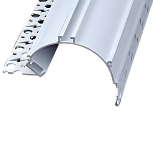 HISANDUK 20-Pack 65.6ft Plaster-in LED Aluminum Channel for Cabinet Kitchen Strip Lighting