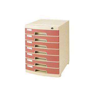 None File Cabinets Document Storage Cabinet Desktop Extension Drawer Lockable Office Organizer (Plastic) 29.5 39.5 42.5CM