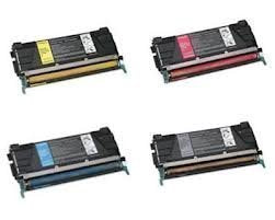 eToner Brand GUARANTEED Lexmark Compatible 4 Color Set Cartridges for C734, C734n, C734dn, C734dtn, C734dw, C736, C736n, C736dn, C736dtn, X734, X734de, X736, X736de printers C734A1KG, C734A1CG, C734A1MG, C734A1YG cartridges