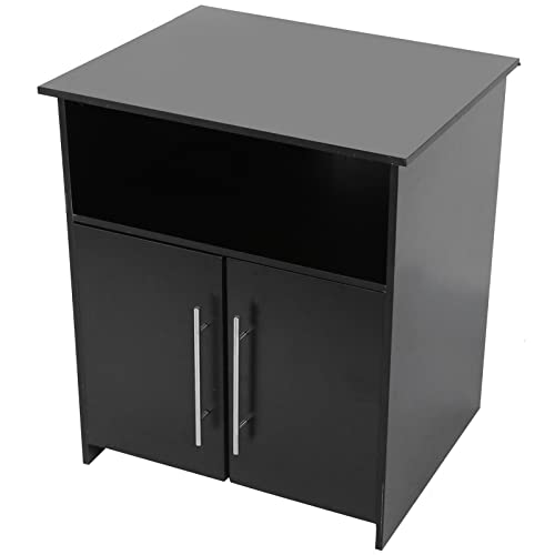 Hallway Entryway Closet Storage Stand Printer Stand Multifunctional Black Wooden Office Storage Cabinet for Home