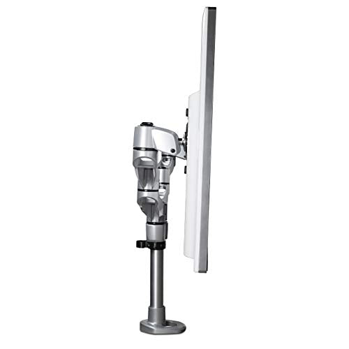 StarTech.com Desk Mount Dual Monitor Arm - Premium Articulating Monitor Arm - up to 27 VESA Mount Displays - Height Adjustable Monitor Mount - Rotate/Tilt/Swivel - Clamp/Grommet - Silver (ARMDUALPS)