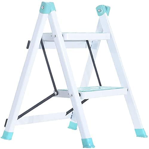 LUCEAE 2 Step Folding Step Stool with Non-Slip Rubber Sleeve