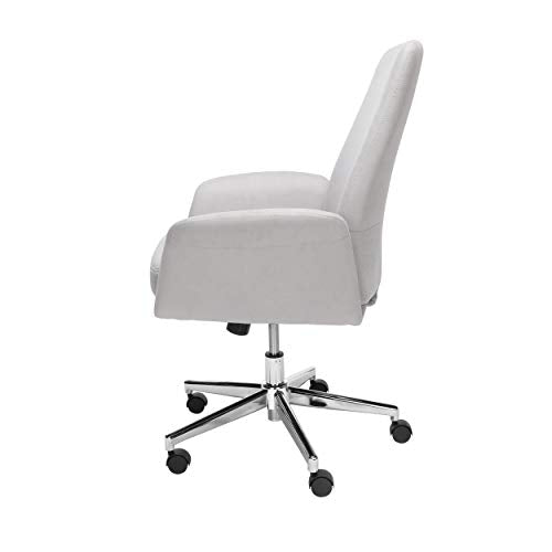OFM 733-F Modern Fabric Upholstered Office, Cushioned Arm Chair, Grey