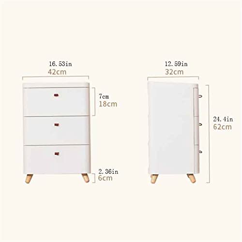BinOxy Night Stand Drawer Storage Cabinet