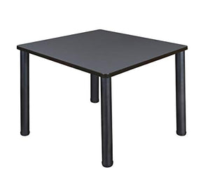 Regency Kee 42" Square Breakroom Table - Grey/Black