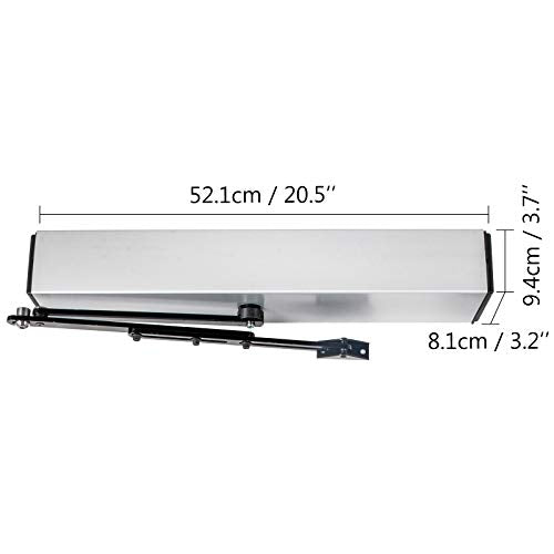 Happybuy Automatic Door Opener 110-240V, Handicap Door Opener 22 Lbs, Automatic Swing Door Opener 50 W Swing Door Opener 120 Degrees Adjustable Aluminum Alloy and Stainless Steel Electric Door Opener