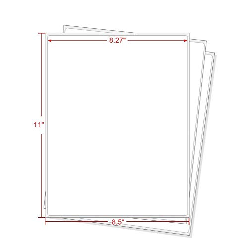 9527 Product Full Sheet Shipping Labels, 8-1/2" x 11" Blank White Sticker Paper, Self Adhesive Address Labels for Laser/Inkjet Printers, 5000 Labels